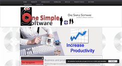 Desktop Screenshot of onesimplesoftware.com